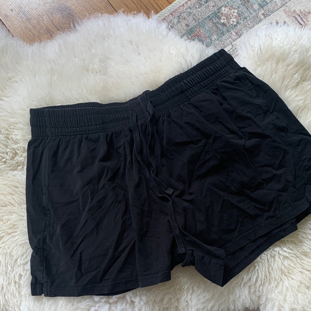 Pact Women’s Black Drawstring Lounge Shorts